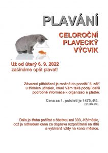 PLAVÁNÍ-info pro rodiče